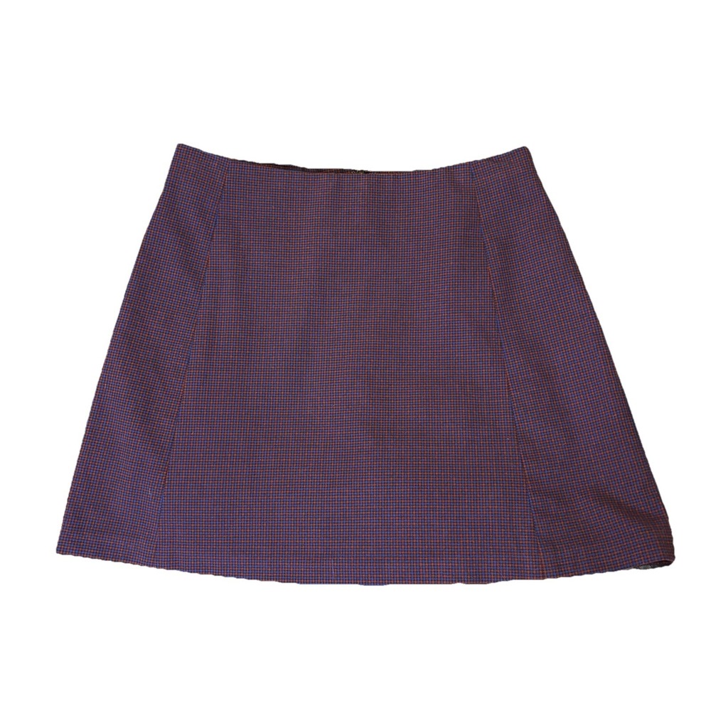 Aritzia Sunday Best Plaid‎ Mini Skirt Womens 6 Blue Red Preppy Tennis Academia